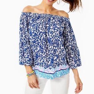 Lily Pulitzer Nevi Off shoulder top